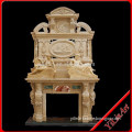 Stone Marble Fireplace Mantel, Decorative Indoor Fireplace